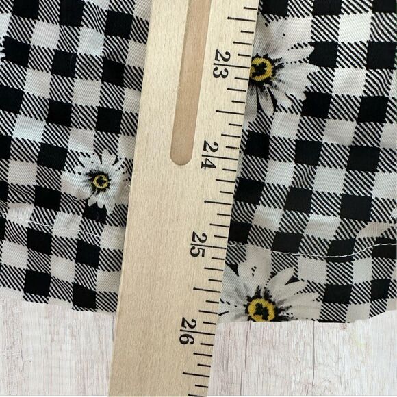 Torrid Womens Lizzie Rayon Twill Button-Down Top Gingham Cottagecore Size 2X NWT - Picture 4 of 9